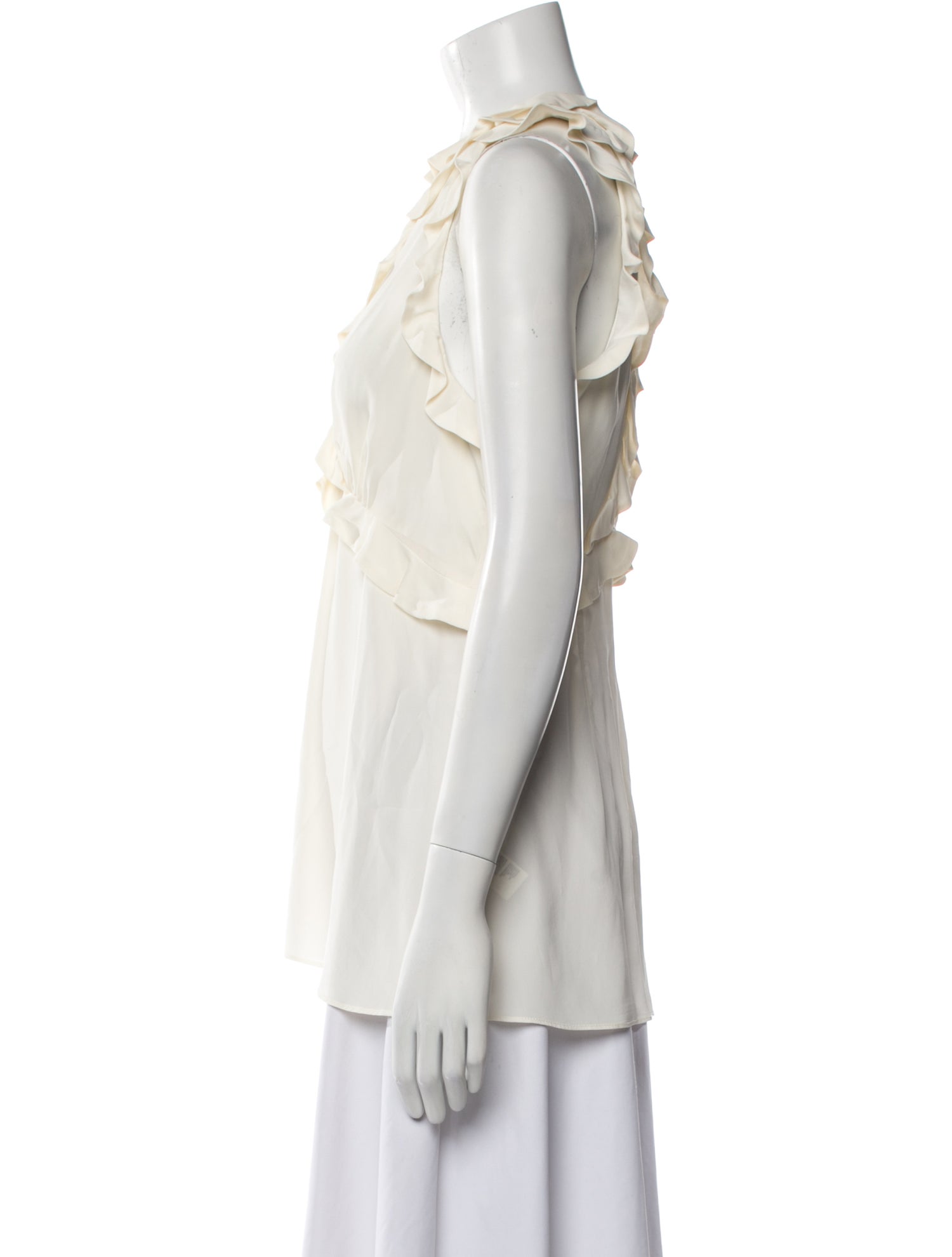 Zimmermann Silk Mock Neck Blouse